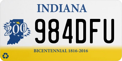 IN license plate 984DFU