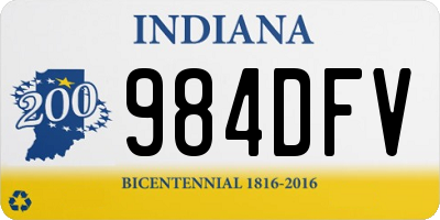 IN license plate 984DFV