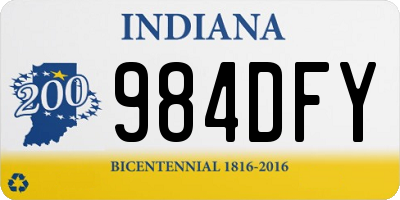 IN license plate 984DFY