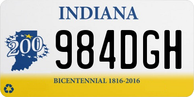 IN license plate 984DGH