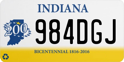 IN license plate 984DGJ