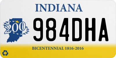 IN license plate 984DHA