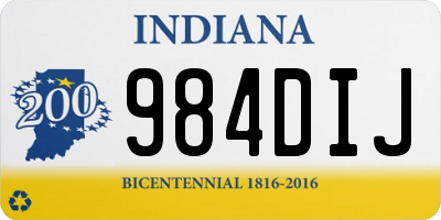 IN license plate 984DIJ