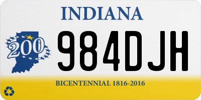 IN license plate 984DJH