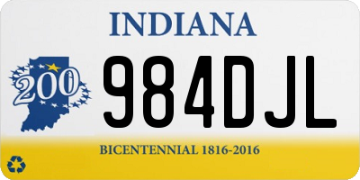 IN license plate 984DJL