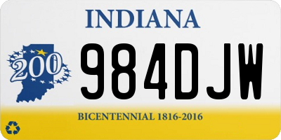 IN license plate 984DJW