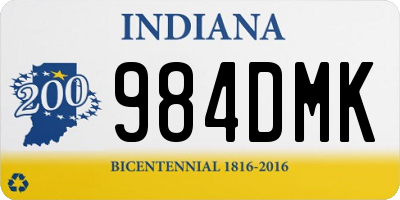 IN license plate 984DMK