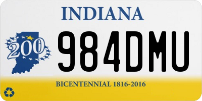 IN license plate 984DMU