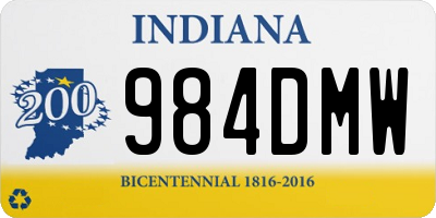 IN license plate 984DMW