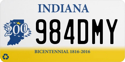 IN license plate 984DMY