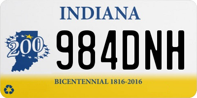 IN license plate 984DNH