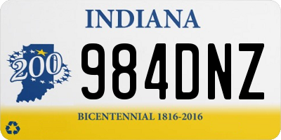 IN license plate 984DNZ