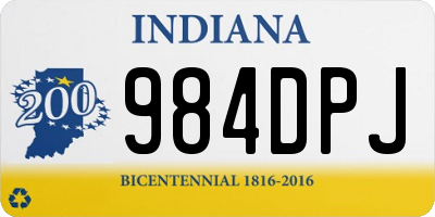 IN license plate 984DPJ