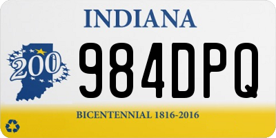 IN license plate 984DPQ
