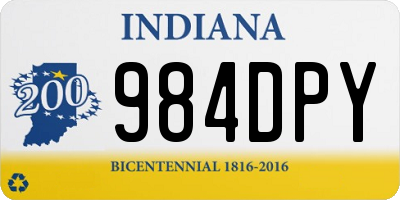 IN license plate 984DPY
