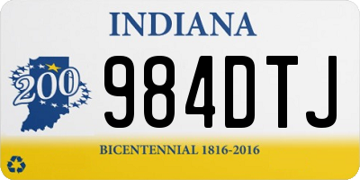 IN license plate 984DTJ