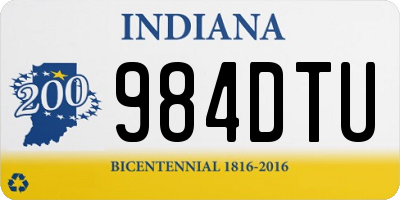 IN license plate 984DTU