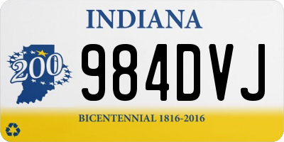 IN license plate 984DVJ