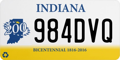 IN license plate 984DVQ