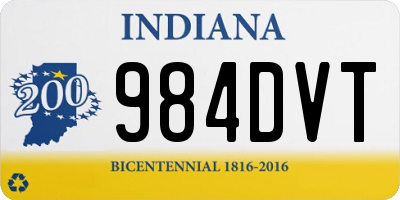 IN license plate 984DVT