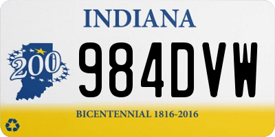 IN license plate 984DVW