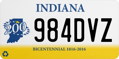 IN license plate 984DVZ