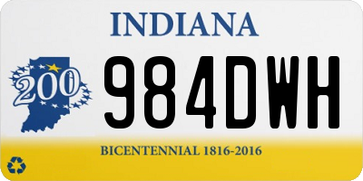 IN license plate 984DWH