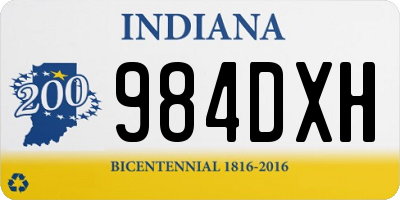 IN license plate 984DXH