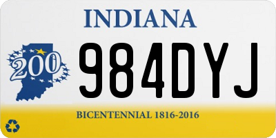 IN license plate 984DYJ