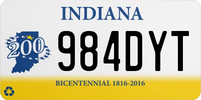 IN license plate 984DYT