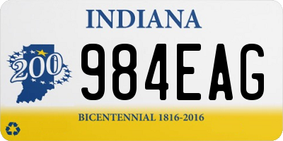 IN license plate 984EAG