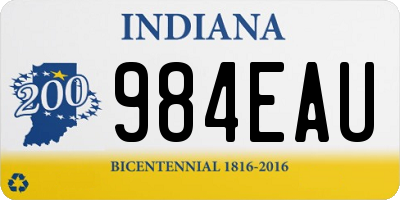 IN license plate 984EAU