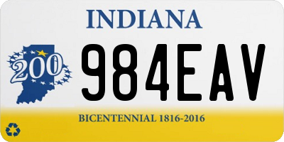 IN license plate 984EAV