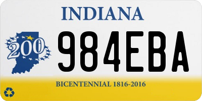 IN license plate 984EBA
