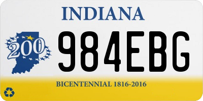 IN license plate 984EBG