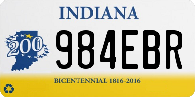 IN license plate 984EBR