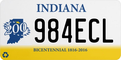 IN license plate 984ECL