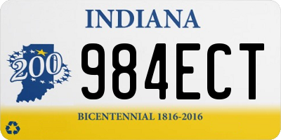 IN license plate 984ECT