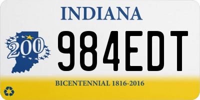 IN license plate 984EDT