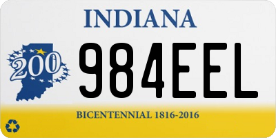 IN license plate 984EEL