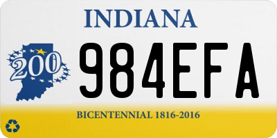 IN license plate 984EFA