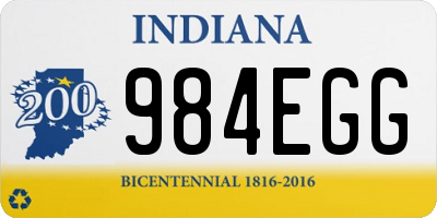 IN license plate 984EGG