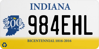 IN license plate 984EHL