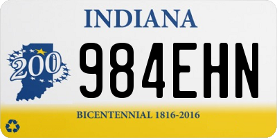 IN license plate 984EHN