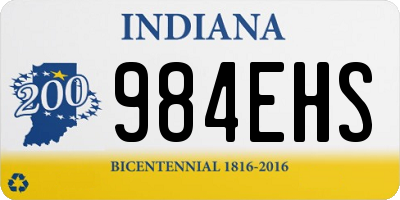 IN license plate 984EHS