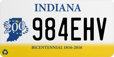 IN license plate 984EHV