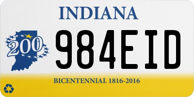 IN license plate 984EID