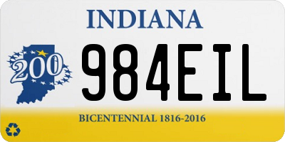 IN license plate 984EIL