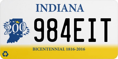 IN license plate 984EIT