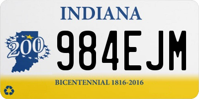 IN license plate 984EJM